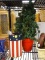 (R4) AMERICAN FLAG BUCKET W/ CANDLE AND A LIGHTED 20