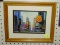 (BWALL) TIMES SQUARE PRINT; DEPICTS A VINTAGE SCENE OF TIMES SQUARE AT SUN RISE OR SUN SET. DOUBLE