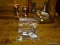 (R1) LOT OF ASSORTED SILVERPLATE; 9 PIECE LOT TO INCLUDE A SHELL SHAPED NUT DISH, A SALT/PEPPER