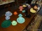 (R1) LOT OF MARKED FIESTAWARE; 77 PIECE LOT OF MULTI-COLORED, CERAMIC, MARKED FIESTAWARE TO INCLUDE