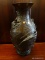 (WALL) METAL VASE WITH STAND; 20.5