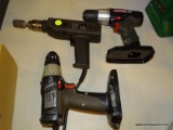 (R3) POWER TOOLS; 3 PIECE LOT TO INCLUDE A CRAFTSMAN 19.2V 3/8