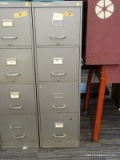 (R4) FILE CABINET AND CONTENTS; 4-DRAWER, METAL FILE CABINET WITH CONTENTS TO INCLUDE CLEANING