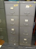 (R4) FILE CABINET AND CONTENTS; 4-DRAWER, METAL FILE CABINET WITH CONTENTS TO INCLUDE ROPES, A