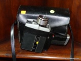 (R1) ARGUS 803 SUPER EIGHT, INSTANT LOAD, HANDHELD MOVIE AMERA IN TRAVEL POUCH.