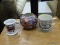 (R3) LOT OF ASSORTED CHINA; 3 PIECE LOT TO INCLUDE A HAND PAINTED JAR, A FARMER'S ARMS GOD SPEED THE