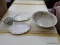(R4) LOT OF ASSORTED CHINA; 4 PIECE LOT TO INCLUDE AN OVAL FLORAL PATTERNED SERVING TRAY, A TST CO.