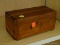 (SHELVES) MINIATURE LANE CEDAR CHEST WITH CONTENTS; CEDAR TRINKET BOX WITH CONTENTS TO INCLUDE 3