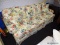 (BWALL) 3-CUSHION SOFA; ROLLING ARM, 3-CUSHION SOFA WITH A FLORAL PATTERNED UPHOLSTERY. COMES WITH