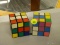 (LWALL) PAIR OF VINTAGE RUBIX CUBES. 1 TURNS SMOOTHLY, 1 DOES NOT.