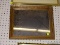 (LWALL) VINTAGE MIRROR; WALL HANGING MIRROR SITTING IN A NATURAL WOODEN FRAME. MEASURES 16.25
