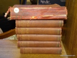 (R4) LOT OF ANTIQUE BOOKS; 6 PIECE LOT OF ANTIQUE BOOKS TO INCLUDE A SET OF 5 HISTORY OF THE UNITED