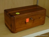 (SHELVES) MINIATURE LANE CEDAR CHEST WITH CONTENTS; CEDAR TRINKET BOX WITH CONTENTS TO INCLUDE 3