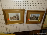 (LWALL) PAIR OF CHATEAU PRINTS; 2 PIECE LOT OF FAMOUS FRENCH CASTLES TO INCLUDE A PRINT OF 