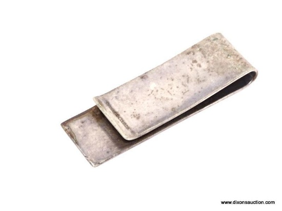 TIFFANY & CO. .925 STERLING SILVER MONEY CLIP. MARKED "1837". MEASURES 2-1/4" LONG.