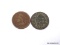 (2) 1891 INDIAN CENTS.