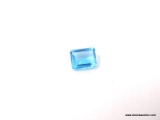 3.04 CT EMERALD CUT SWISS BLUE TOPAZ. 10X8X5.