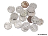 20 ASSORTED BUFFALO NICKELS.