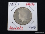 1985-S PROOF KENNEDY HALF DOLLAR.