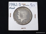 1982-S PROOF KENNEDY HALF DOLLAR.