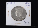 1998-S GEM PROOF KENNEDY HALF DOLLAR. LOW MINTAGE.