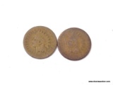 (2) 1883 INDIAN CENTS.