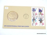 1975 BICENTENNIAL FIRST DAY COVER & COIN.