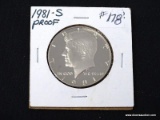 1981-S GEM PROOF KENNEDY HALF DOLLAR.