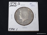 1979-S TYPE 1 PROOF KENNEDY HALF DOLLAR.