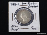 1989-S PROOF WASHINGTON QUARTER.