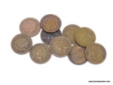 10 ASSORTED INDIAN CENTS.