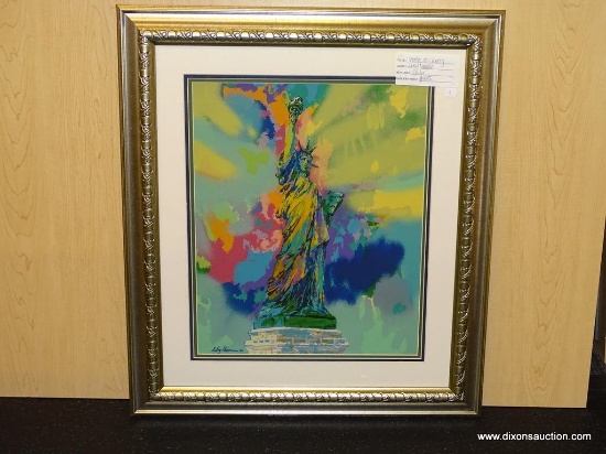 STATUE OF LIBERTY GICLEE BY LEROY NEIMAN. MEASURES 24 1/2" X 28".