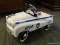 (R3) VINTAGE GEARBOX PEDAL CAR CO. NEW YORK POLICE DEPARTMENT PEDAL CAR TOY. MEASURES APPROX.