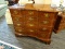 (R4) KNOB CREEK SOLID CHERRY FOUR DRAWER CHEST WITH BRASS PULLS & KEY HOLE PLATES. MEASURES APPROX.