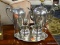 (R4) 5 PC. SOLID PEWTER COFFEE/TEA SET INCLUDES PILGRIM COFFEE POT 972, PILGRIM 972 TEA POT,