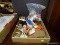 (R2) TRAY LOT OF MISC. DOLL FURNITURE TO INCLUDE PIANO, CHAIRS, KITCHEN TABLE, SINK WITH CABINETS,