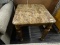 (R4) ASHLEY FURNITURE T537-13 SOUTH COAST END TABLE WITH IMITATION MARBLE TOP, TURNED LEGS WITH