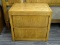 (R4) HUNTLEY BY THOMASVILLE OAK FINISHED TWO DRAWER NIGHTSTAND. DRAWERS ARE DOVE-TAILED. MARKED ON