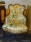 1 OF A PAIR: FRENCH PROVENTIAL UPHOLSTERED SIDE CHAIR