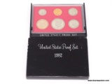 1982-S UNITED STATES PROOF SET. COINS ARE IN A HARD PLASTIC PROTECTIVE CASE. COMES WITH ANOTHER