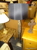 UNUSUAL DESIGNER METAL ART FLOOR LAMP. MEASURES 60