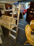 (R4) WERNER 6' FOOT ALUMINUM FOLDING STEP LADDER WITH PAINT TRAY. MODEL #366 MK 21. RATED FOR 250