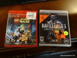 (R4) LOT OF (2) PLAYSTATION 3 VIDEO GAMES TO INCLUDE BATTLEFIELD 3 LIMITED EDITION & LEGO STAR WARS