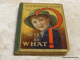 BOOK TITLE THE WONDER BOOK OF WHY AND WHAT ILLUSTRATED IN 1925 BY HARRY GOLDING