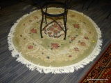 ROUND ROYAL AUBUSSON RUG APPROX, 58