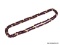 BEAUTIFUL VINTAGE GARNET GEMSTONE NECKLACE. FEATURES CONTINUOUS STRAND OF 5MM ROUND GARNET BEADS,