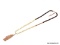 FOSSIL ROSE GOLD BEADED NECKLACE. FEATURES TORTOISE SHELL AND AGATE BARRELL BEADS, ENHANCED WITH