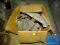 BOX LOT OF TRIANGLE CASTERS AND OTHER ASSORTED CASTERS.