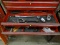 CONTENTS OF 2 DRAWERS TO INCLUDE: PNEUMATIC TORQUE WRENCH, CRAFTSMAN INDUSTRIAL SIZE SOCKETS, A