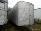 OLD TRACTOR TRAILER WITH ROUNDED FRONT. GOOD FOR STORAGE. COME PREPARED TO MOVE.